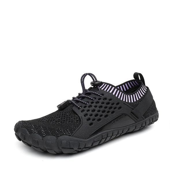 Women's Quick-Dry Aqua Water Shoes - BLACK PURPLE -  0